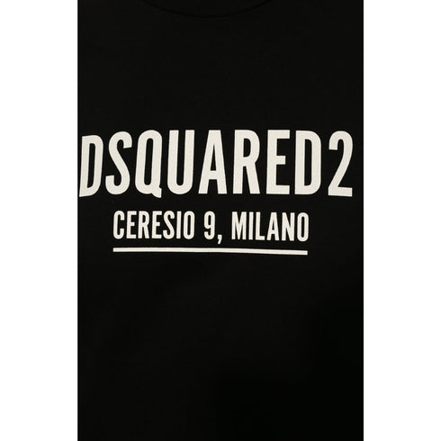 DSQUARED2 Ceresio 9 Milano Logo Black T-Shirt XXS