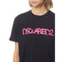 DSQUARED2 Graffiti Spray Logo Black T-Shirt XS
