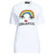 DSQUARED2 Rainbow Graphic White T-Shirt XS