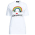 DSQUARED2 Rainbow Graphic White T-Shirt XS