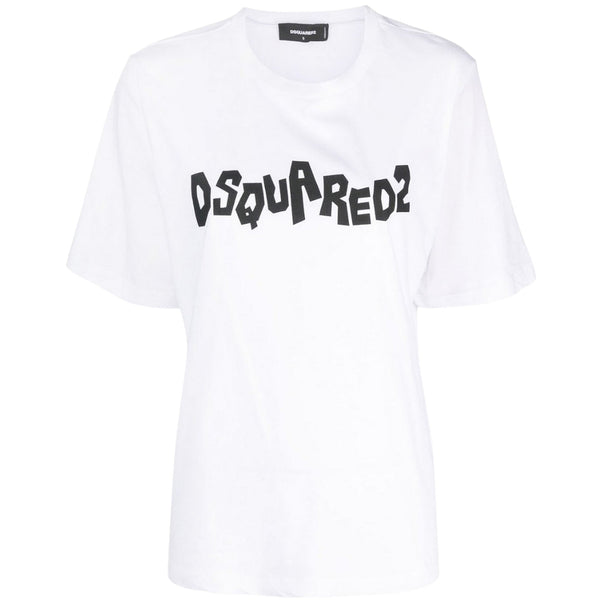 DSQUARED2 Contrast Brand Logo White T-Shirt XS