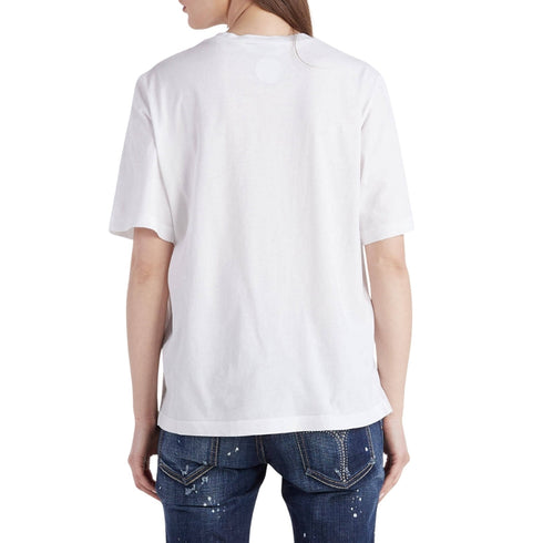 DSQUARED2 Contrast Brand Logo White T-Shirt XS