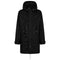 DSQUARED2 Fish Tail Long Black Parka Jacket W36