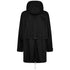 DSQUARED2 Fish Tail Long Black Parka Jacket W36