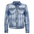 DSQUARED2 S74AM1305 S30309 DAN JEAN JACKET 470 BLUE NAVY DENIM JACKET Mens 48