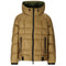 Dsquared2 Printed Logo Walnut Brown Hooded Down Jacket L