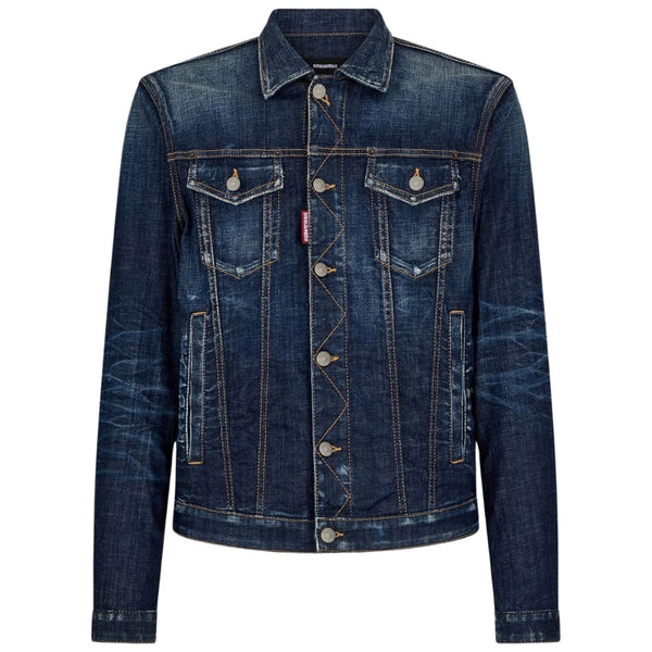 Dsquared2 Dark Navy Blue Denim Jacket M