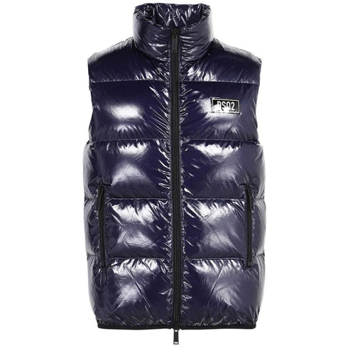 Dsquared2 S74Fb0278 S54056 Down Filled Gilet 477 Navy Blue Gilet Mens