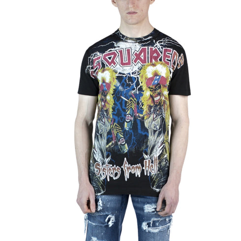 Dsquared2 Sisters From Hell Concert Design Black T-Shirt M