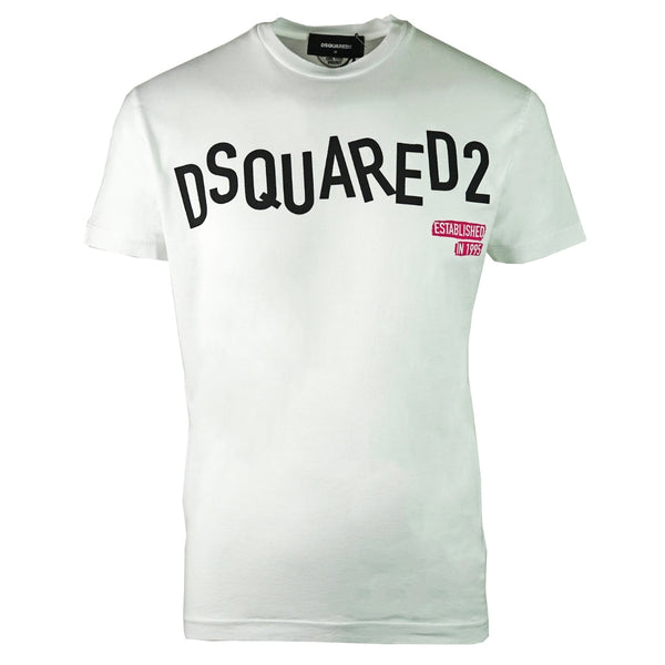 Dsquared2 S74Gd0501 S22427 100 White T Shirt Mens
