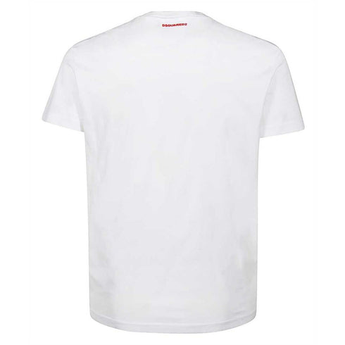 Dsquared2 S74Gd0601 S22427 989X White T Shirt Mens - Style Centre Wholesale