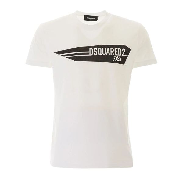 DSQUARED2 S74GD0657 S22427 100 WHITE T-SHIRT Mens M