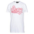 Dsquared2 Cigarette Fit Bubble DSQ2 Logo White T-Shirt XS