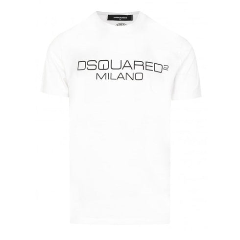 Dsquared2 Cool Fit Milano Logo White T-Shirt S