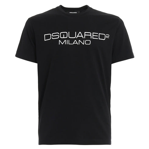 Dsquared2 Cool Fit Milano Logo Black T-Shirt XS