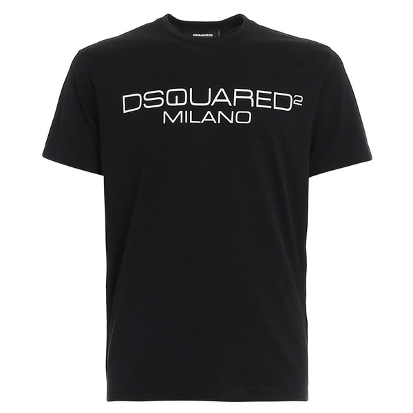 Dsquared2 Cool Fit Milano Logo Black T-Shirt XS