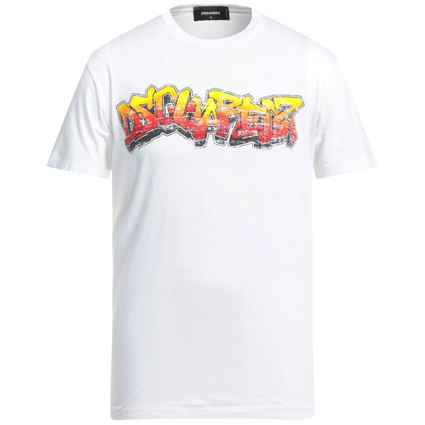 DSQUARED2 Wall Tag Logo White T-Shirt XS