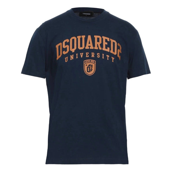 Dsquared2 S74Gd1166 478 Dsquared2 Cool Fit Varsity T Shirt 478 Navy T Shirt