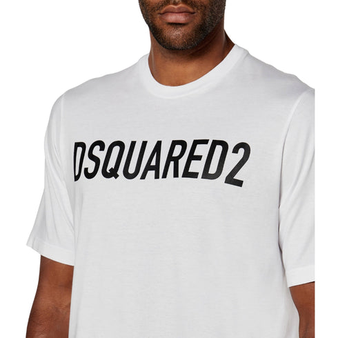 DSQUARED2 Loose Fit Brand Logo White T-Shirt S