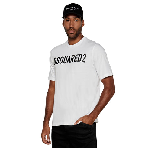DSQUARED2 Loose Fit Brand Logo White T-Shirt S
