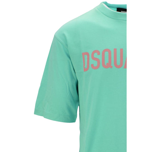 DSQUARED2 Loose Fit Brand Logo Light Green T-Shirt XS