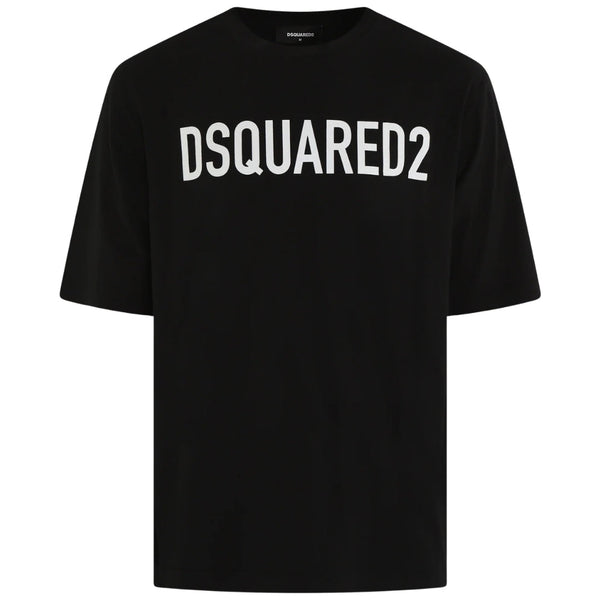 DSQUARED2 Loose Fit Brand Logo Black T-Shirt XS