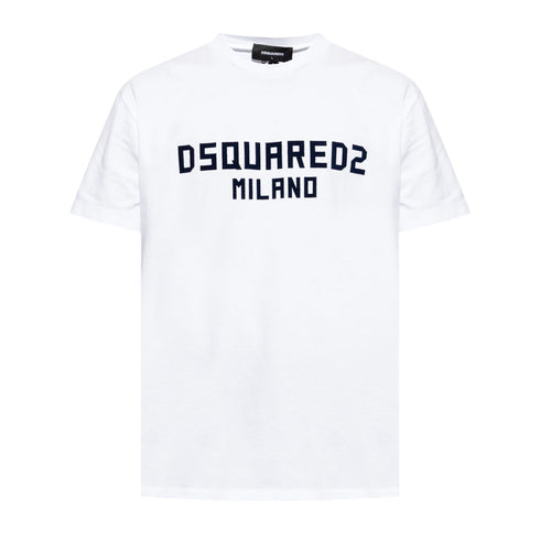 Dsquared2 Cool Fit T-Shirt White Black Print XS