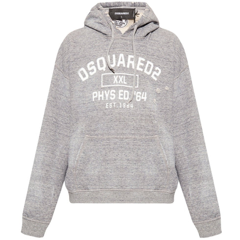DSQUARED2 S74GU0620 961 GREY MARL HOODED JUMPER MALE M