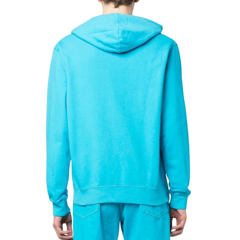 Dsquared2 Bold Logo Caribbean Sea Blue Hoodie L