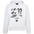 Dsquared2 Faded Suburbans Logo White Hoodie S