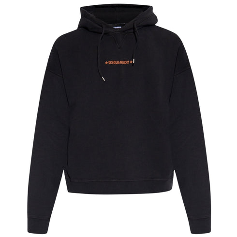 Dsquared2 Cipro Fit Small Logo Black Hoodie S