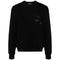 DSQUARED2 D2 Sequin Logo Black Crew Neck Jumper M