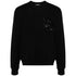 DSQUARED2 D2 Sequin Logo Black Crew Neck Jumper M