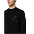 DSQUARED2 D2 Sequin Logo Black Crew Neck Jumper M