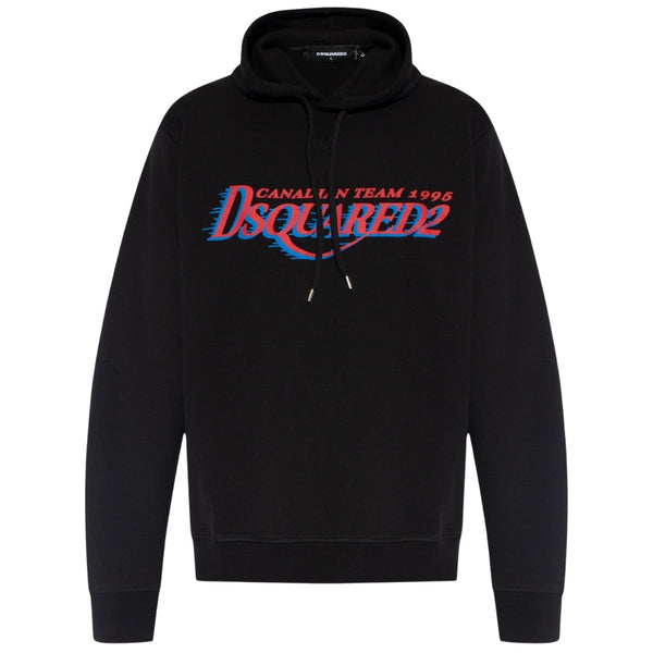Dsquared2 Cool Fit Canadian Team Logo Black Hoodie S