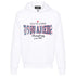Dsquared2 Cool Fit Faded College League Logo White Hoodie S
