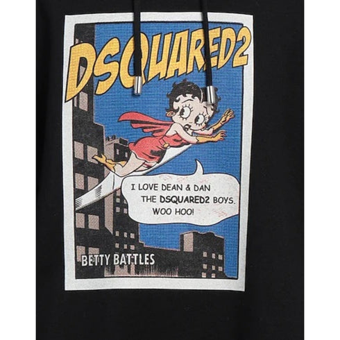 DSQUARED2 Betty Boop Black Hoodie M