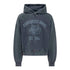 Dsquared2 Distressed Cypro Hoodie Navy Blue S