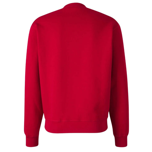DSQUARED2 Cool Fit Milano Crew Neck Red Jumper M