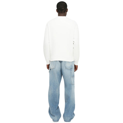 DSQUARED2 Cool Fit Milano Crew Neck White Jumper M