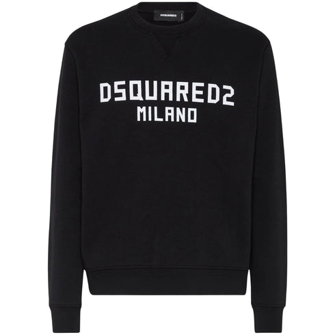 DSQUARED2 Cool Fit Milano Crew Neck Black Jumper M