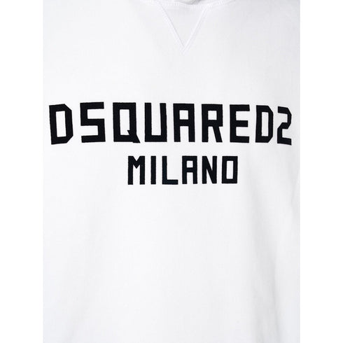 Dsquared2 Cool Fit Hoodie Green Red Print White Black Print S