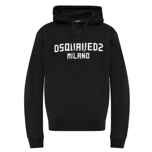 Dsquared2 Cool Fit Hoodie Black White Print S