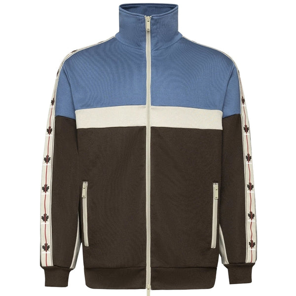 DSQUARED2 Maple Leaf Tape Blue Track Jacket M