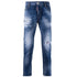 DSQUARED2 S74LB0970 S30663 TIDY BIKER JEAN 470 NAVY BLUE JEANS Mens 46