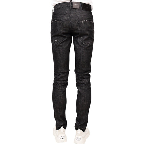 DSQUARED2 S74LB0985 S30357 SKATER JEAN 900 BLACK JEANS Mens 46