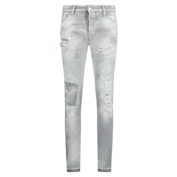 Dsquared2 Grey Paint Splash Cool Guy Cropped Jeans W32 / 32L