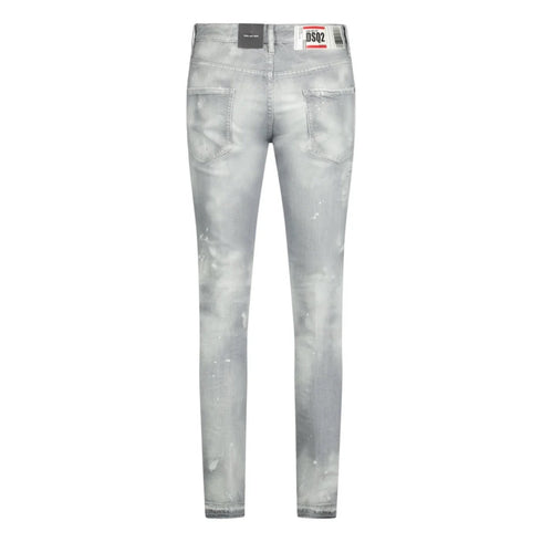 Dsquared2 Grey Paint Splash Cool Guy Cropped Jeans W32 / 32L