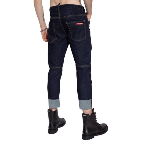 Dsquared2 Sailor Jean Dark Blue Denim Pants S74LB1080 S30664 SAILOR JEAN 470