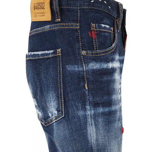 Dsquared2 S74Lb1150 S30664 Sailor Jean 470 Blue Navy Jeans Mens
